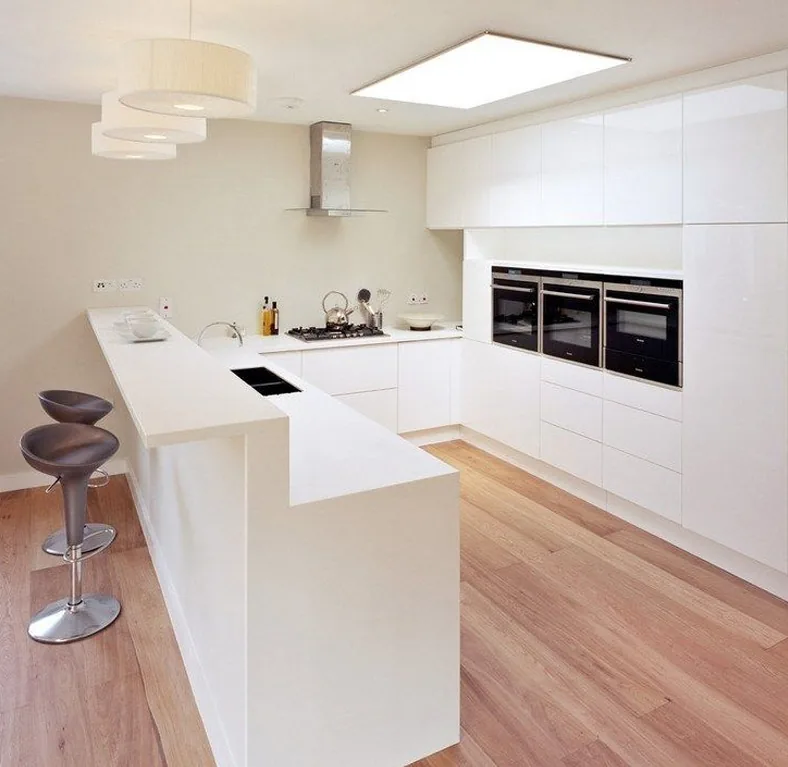 U-Shaped Kitchen by Creations Woodkraft